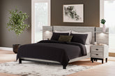 Bay Furniture Gallery - Ashley Furniture - Vessalli Bedroom - King Panel Bed / Gray - B1036B7